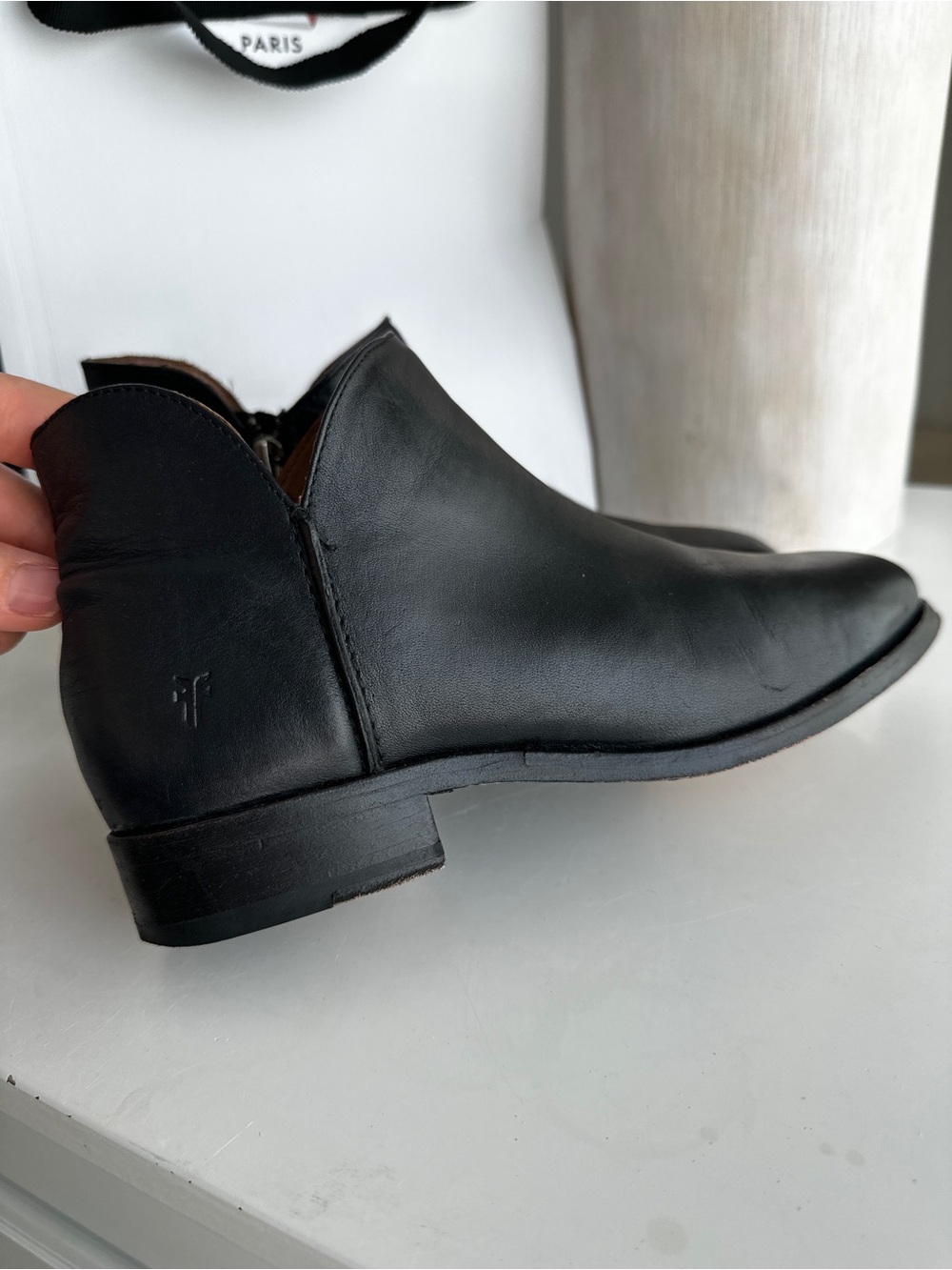 Frye Melissa Shootie 2 Black Leather Ankle Boots Women’s US 6B